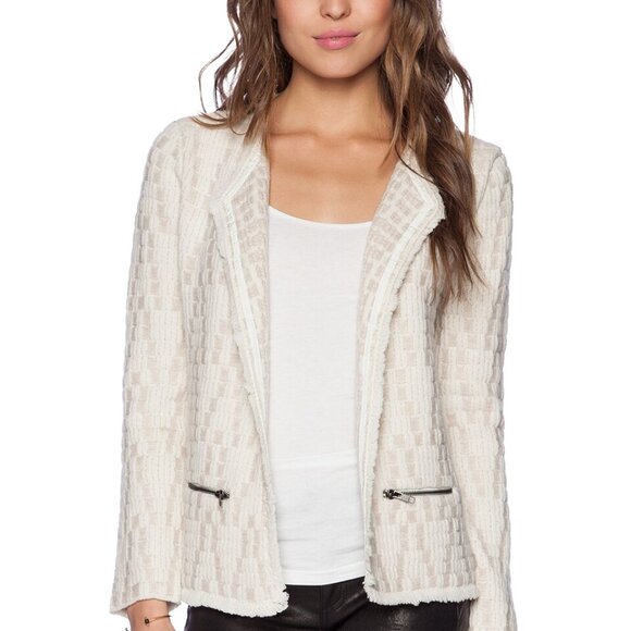 Ella Moss Mya Wool Knit Jacket in Natural - Size XS - Picture 1 of 7